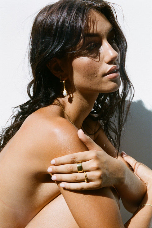 WIDE BAND RING GOUD